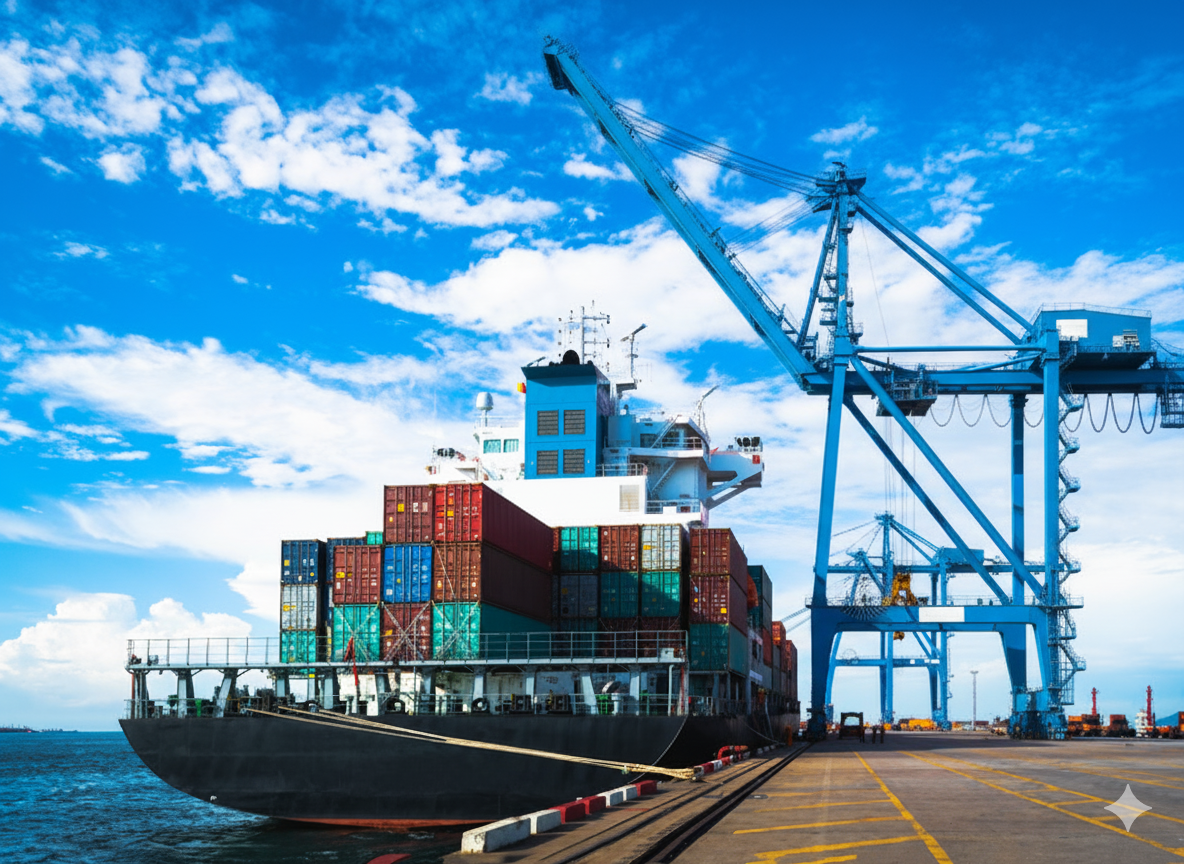 Gemini_Generated_Image_mzbfpomzbfpomzbf dépotage de container maritime à Fort de France par Martinique services logistiques
